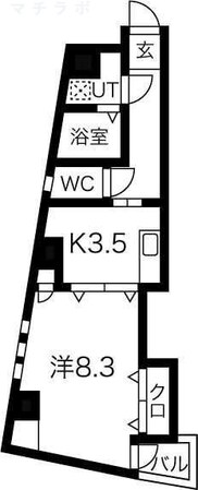 浅間町駅 徒歩8分 7階の物件間取画像